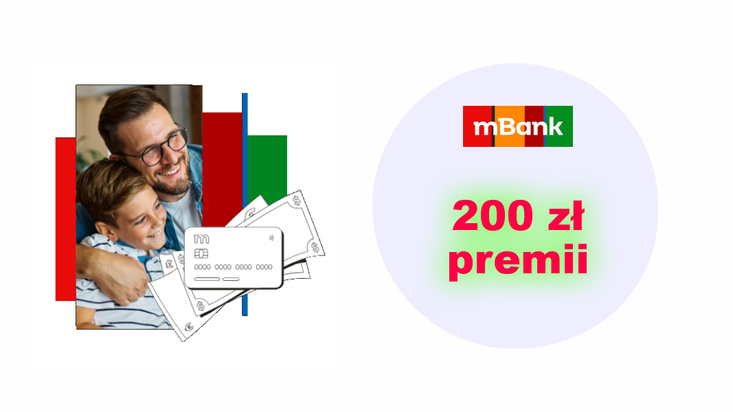 200 zł za założenie konta dla dziecka w mBanku