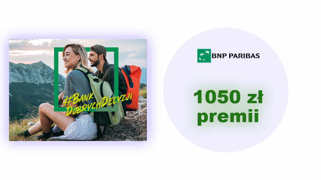 750 zł za otwarcie konta w BNP Paribas