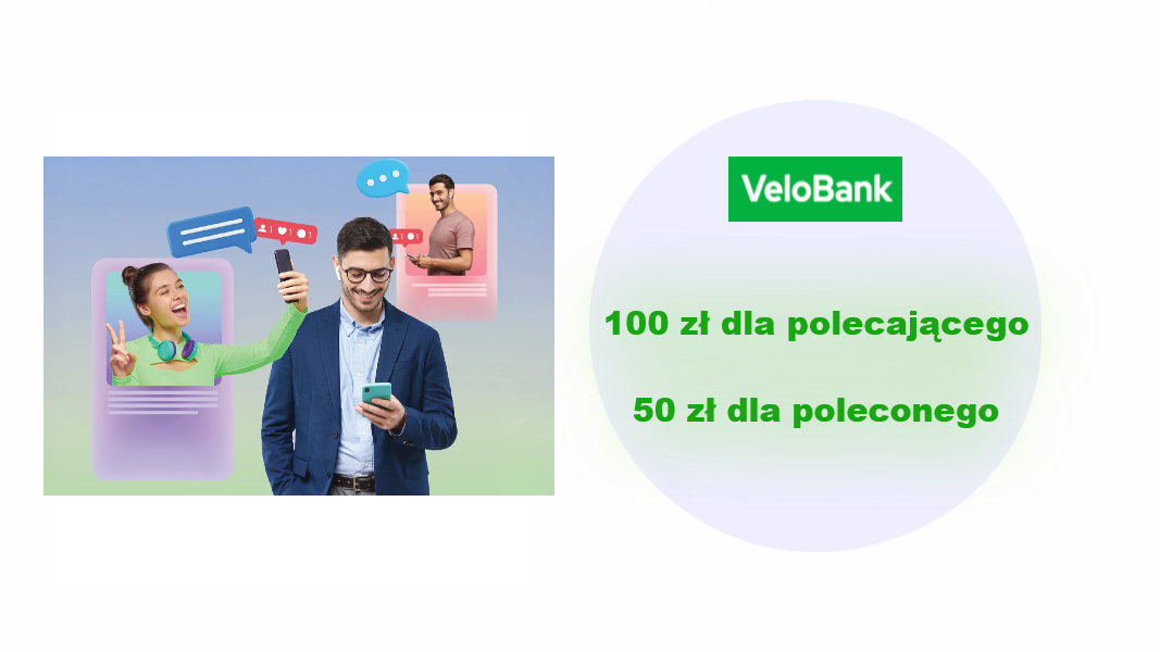 Doceniam Velo - polecam Velo - 100 zł za polecenie konta