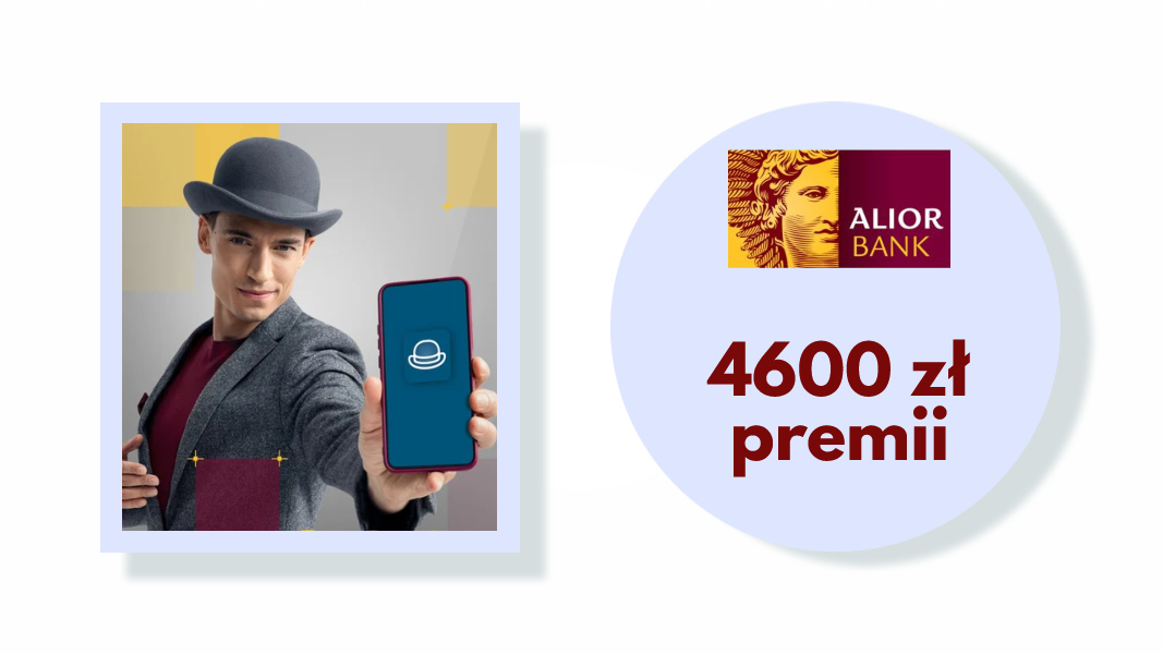 4600 zł premii za konto firmowe w Alior Banku