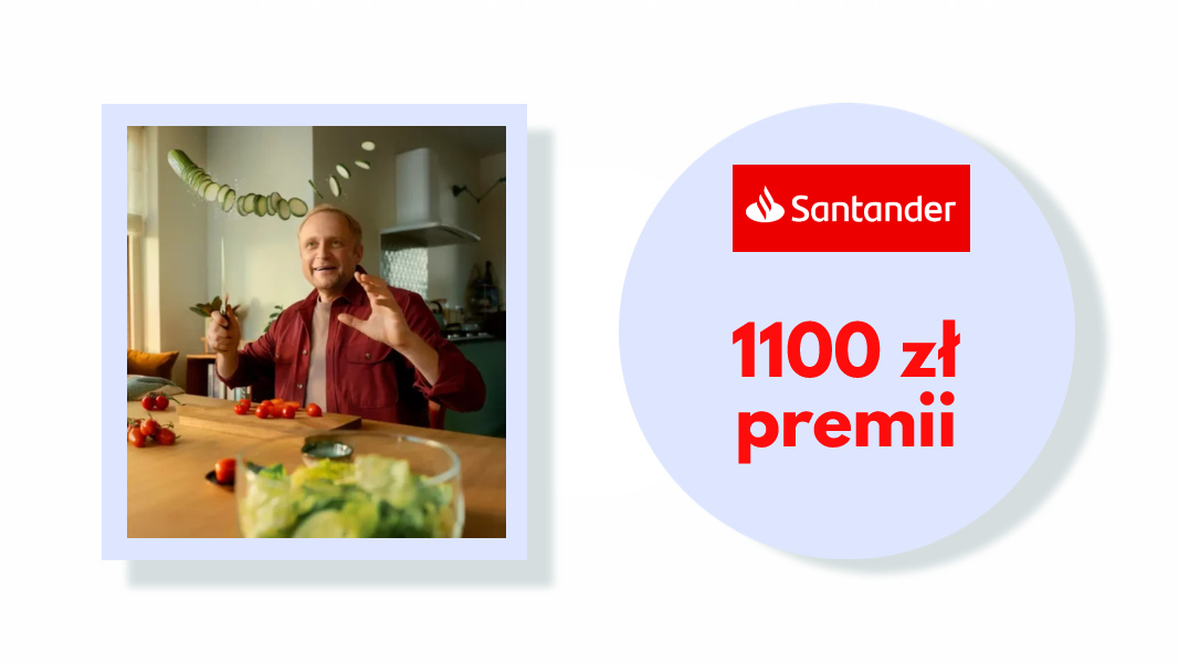 500 zł za aktywność - promocja Santander Bank