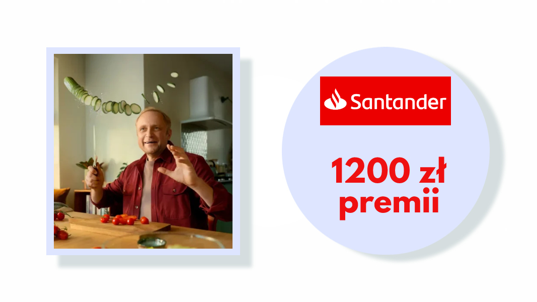 Do 800 zł na start - promocja Santander Bank